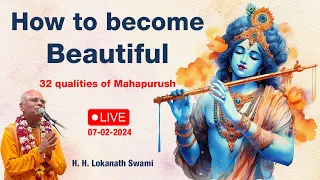 Srimad Bhagavatam 08.22.12 || Lord's 32 Qualities ||  ISKCON Vrindavan|| 07-02-2024