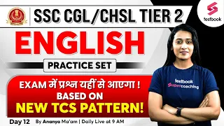 SSC CGL/CHSL Tier 2 English 2023 | Practice Paper -12 | SSC CGL/CHSL Mains English By Ananya  Ma'am