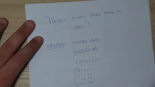 Curiosidades e Demonstrações Matemáticas 03: Por que menos vezes menos dá mais????