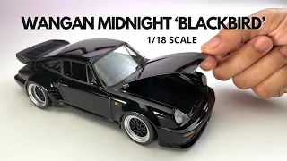 Unboxed AUTOart's 1/18 scale Porsche 911 (930) Turbo Wangan Midnight "Blackbird"