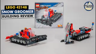 LEGO Technic 42148 Snow Groomer & Snowmobile (B model) detailed building review