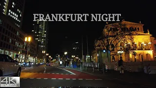 Frankfurt 4K Night Driving | Germany Drive Tour 2022