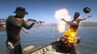 Red Dead Redemption 2 PC 60FPS - Funny & Brutal Moments Vol. 100 (Euphoria Ragdolls)