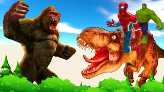 VELOCIRAPTOR EVOLUTION of GODZILLA x KONG vs DINOSAUR ELEPHANTOSAURUS, MRex |JURASSIC PART ADVENTURE