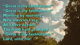 Great is Thy Faithfulness Tune Faithfulness   3vv & chorus with lyrics for congregations