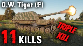 G.W. Tiger (P) - 11 Kills - TRIPLE KILL - World of Tanks