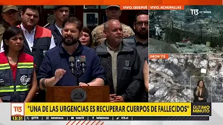 Presidente Boric confirma 64 personas fallecidas por los incendios forestales