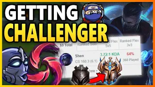 HOW I REACHED CHALLENGER IN LEAGUE OF LEGENDS - 64% Winrate Shen Highlights | Unranked to Challenger