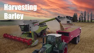 Harvesting Barley | 2 Claas Lexion 770 Combines