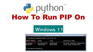 How To install And Run PIP on Python windows 11 Installation