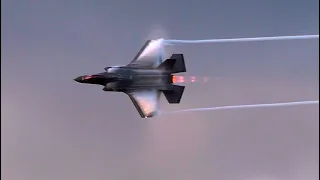 F-35A Lightning II Beautiful Sunset Demo I Sun N' Fun Expo 2023 Lakeland Florida I 4K UHD