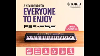 YAMAHA PSR-F52 portable keyboard with 61 keys Unboxing