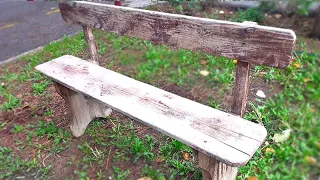 Little garden bench restoration.