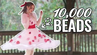 The Entire History of The Strawberry Dress & Beading One Entirely By Hand