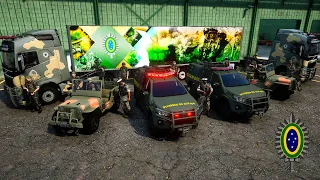 BASE MILITAR DO EXÉRCITO BRASILEIRO TROPA ARMADA | GTA 5 POLICIAL