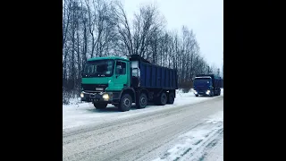 Ремонт тормозов на Мерседес Актрос 4141. Успел купить запчасти до подорожания.