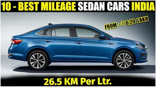 Top 10 Highest Mileage Giving Sedan Cars In India 2023 | Best Mileage Sedan Cars In India 2023