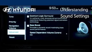 Understanding Sound Settings | Hyundai