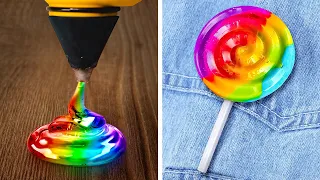 RAINBOW CRAFTS COMPILATION | Cool Glue Gun Hacks, 3D Pen DIYs, Epoxy Resin And Clay Ideas