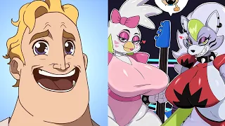 Mr Incredible becoming Canny ( Roxanne Wolf + Glamrock Chica ) | Five Nights at Freddy's Animation