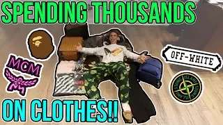 SPENDING THOUSANDS ON HYPEBEAST STREETWEAR!! (BAPE, OFFWHITE, MCM AND MORE)