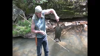 Making a primitive atlatl, spear and bone broadhead for survival