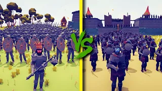 STARK ARMY vs HEAVY ARMORED ARMY - Totally Accurate Battle Simulator TABS