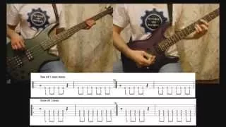 1) Rammstein - Ich Will (Bass & Guitar lesson + TAB | Cover HD) [IN 2 MINUTES]