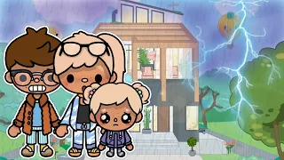 There Was A Thunder Storm *We Had No Electricity* 🌩⚡️ | *with voice* | Toca Boca Family Roleplay