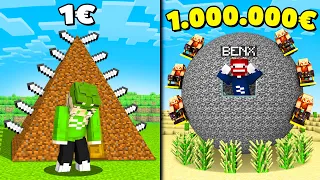 1€ ELINA BASIS gegen 1.000.000€ BENX BASIS | Minecraft