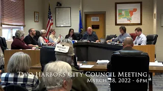Two Harbors City Council Meeting - March 28, 2022 - 6pm