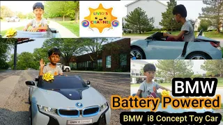 Power Wheels Ride on Cars for Kids BMW Battery Powered Super Car i8 Unboxing Playtime Fun Test Drive