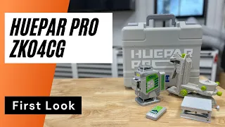 Huepar ZK04CG Laser Level Unboxing and In-Depth first look.