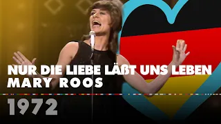 NUR DIE LIEBE LÄßT UNS LEBEN – MARY ROOS  (Germany 1972 – Eurovision Song Contest HD)