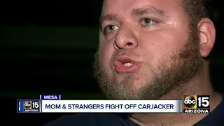 Mesa woman and bystanders fight off would-be carjacker to protect children