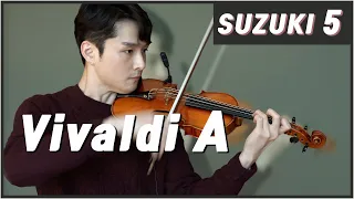 Suzuki Violin School Book Vol. 5 Vivaldi Concerto in A minor 2nd Mvt. @bochankang