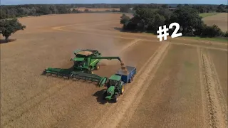 UK Harvest 2020 #2 | John Deere S690's First Field