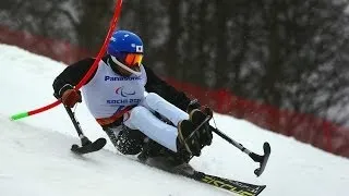 Akira Kano (1st run) | Men's super combined sitting | Alpine skiing | Sochi 2014 Paralympics