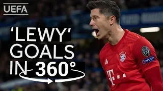 All LEWANDOWSKI 2019/20 #UCL GOALS in 360°