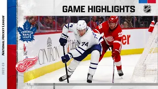 Maple Leafs @ Red Wings 10/7 | NHL Highlights 2022