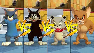 Tom and Jerry in War of the Whiskers HD Tom Vs Monster Jerry Vs Butch Vs Tyke (Master Difficulty)