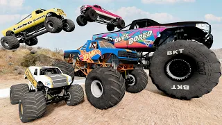 Big & Small Monster Trucks Mud Battle #25 | BeamNG Drive - Griff's Garage