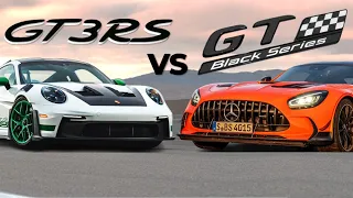 All the Technical Details of PORSCHE 911 GT3 RS and AMG GT BLACK SERIES | COMPARISON