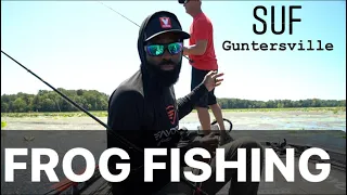 Frog Fishing Heavy Pads With Topwater Frogs| SUF Guntersville