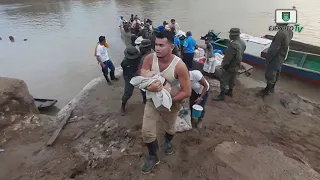 Batallón Ecológico “BOSAWÁS” evacuó vía fluvial y terrestre a 141 personas hacia Alamikamba