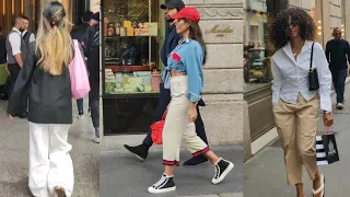 SPRING OUTFITS 🇮🇹 MILAN'S STREET FASHION #whatarepeoplewearing #voguekorea #emmachamberlain