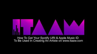 How to Create An artist and Get Spotify URI and Apple Music ID