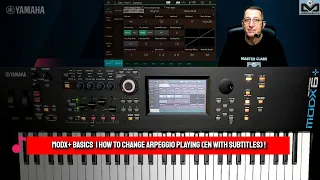 Yamaha MODX+ Basics | How to change Arpeggio Playing (English with subtitles)