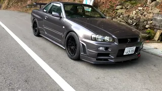 R34 Skyline GTR idle walk around