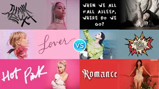 ALBUM BATTLE thank u, next VS WWAFAWDWG VS Lover VS NFR! VS Hot Pink VS Romance | PopBop!